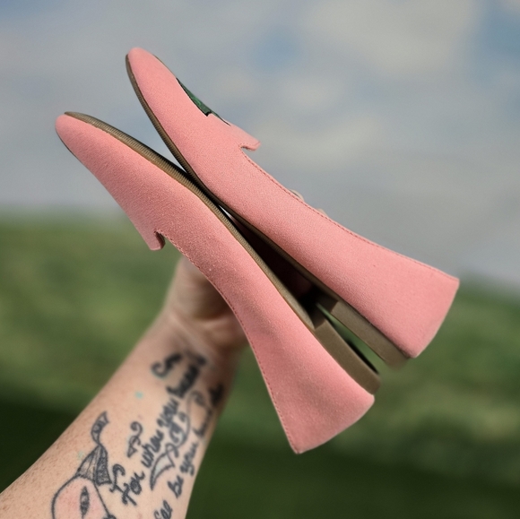 SO | authenic American heritage Lemon Embroidered loafer style fabric flats - Picture 11 of 15